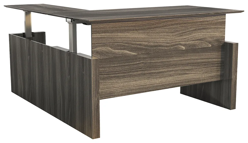 L Shaped Height Adjustable Desk