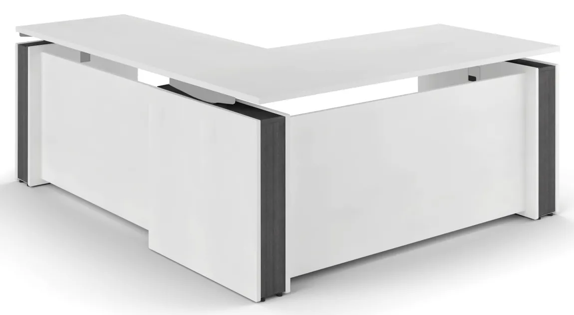 L Shaped Sit Stand Desk
