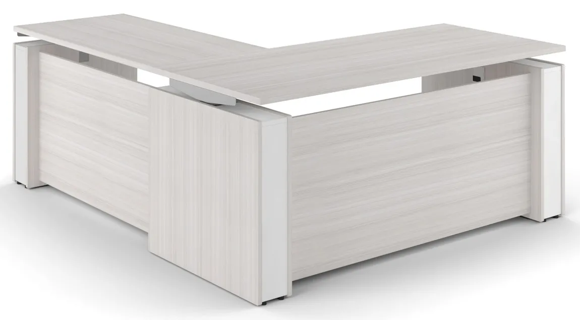 L Shaped Sit Stand Desk