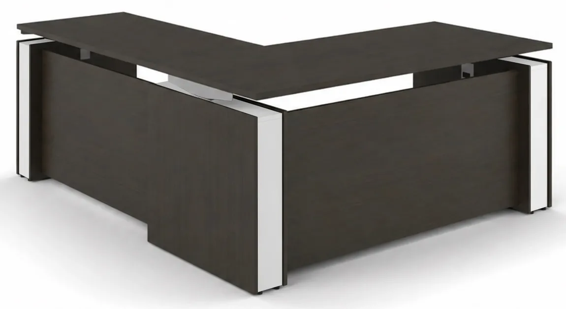 L Shaped Sit Stand Desk