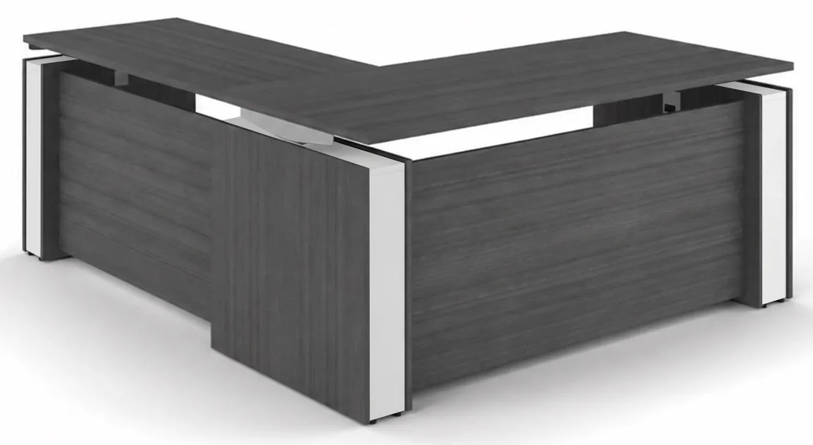 L Shaped Sit Stand Desk