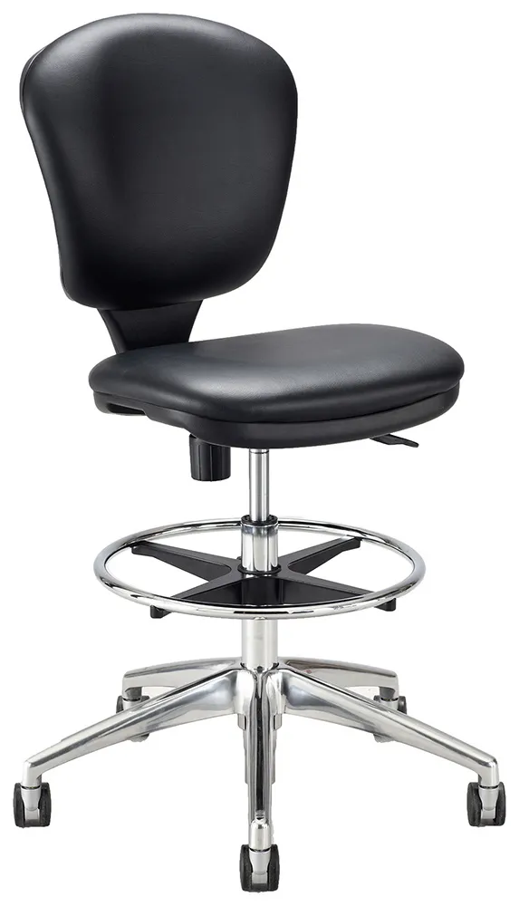 Armless Vinyl Drafting Chair