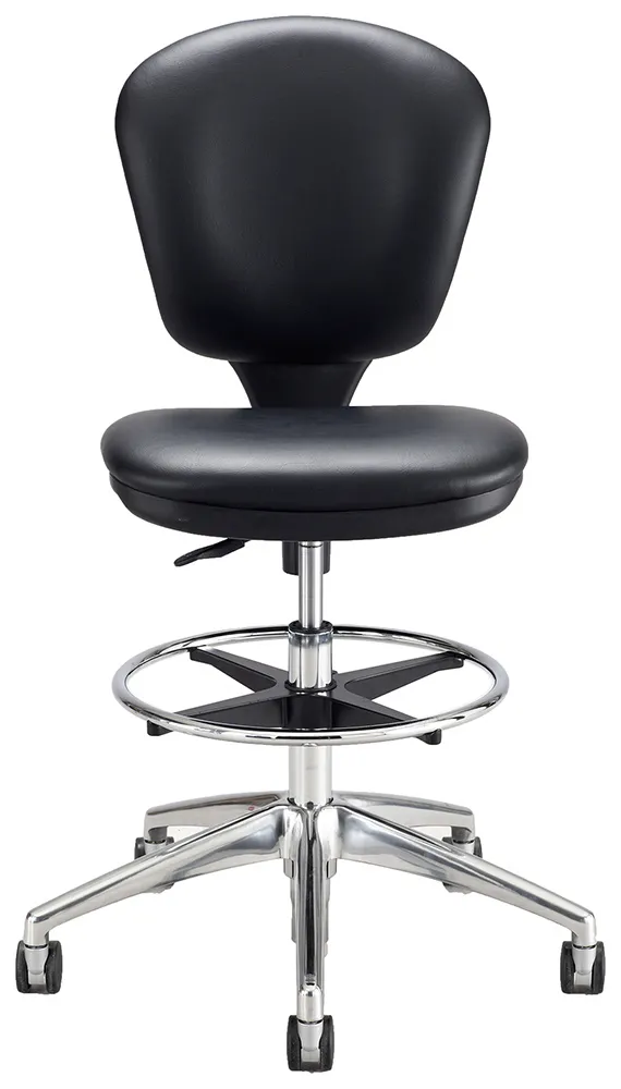 Armless Vinyl Drafting Chair