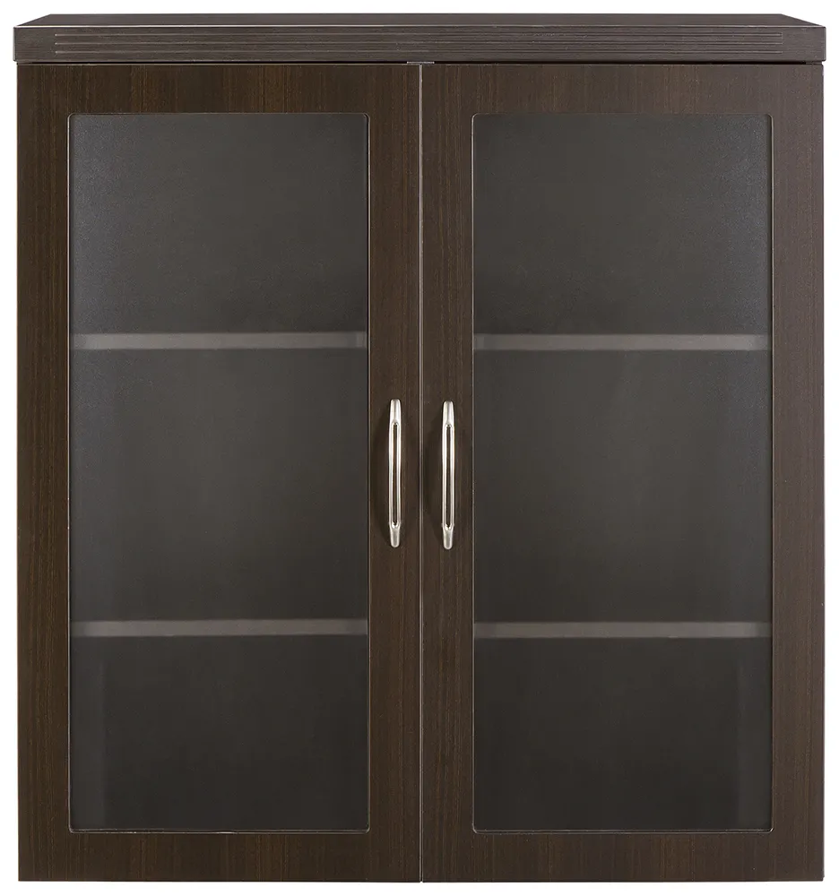 small storage cabinet with glass doors 2