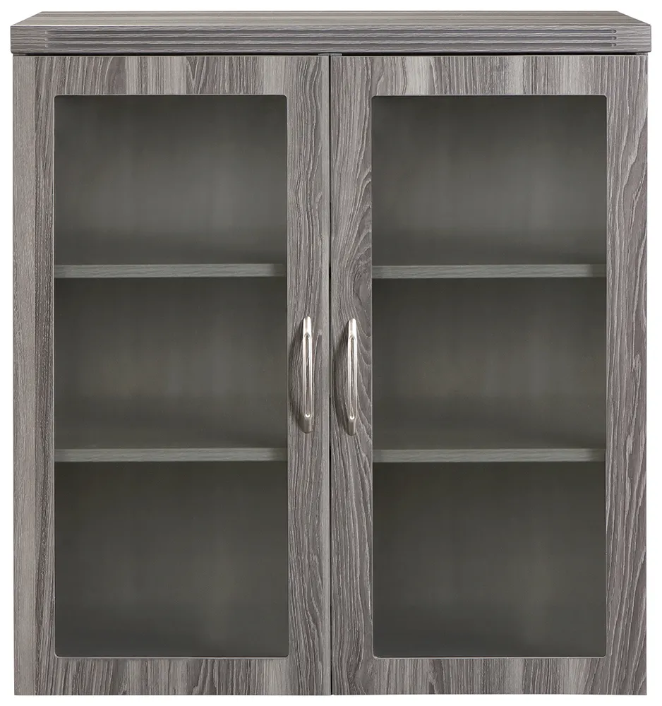 Storage Cabinet with Glass Doors