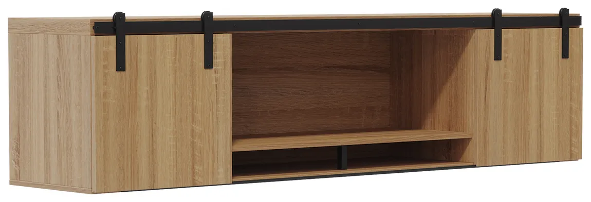 Wall Mounted Hutch with Doors