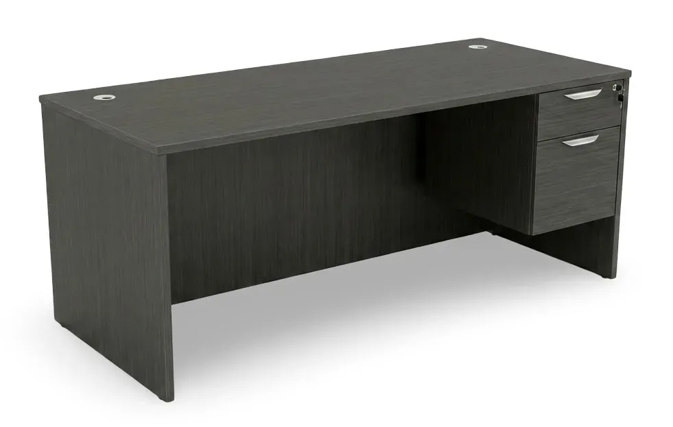 Rectangular Desk with Drawers