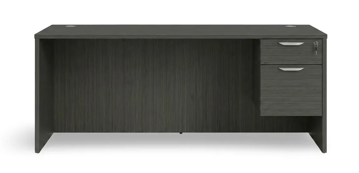 Rectangular Desk with Drawers