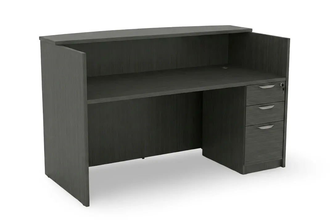 Contemporary Reception Desk with Drawers