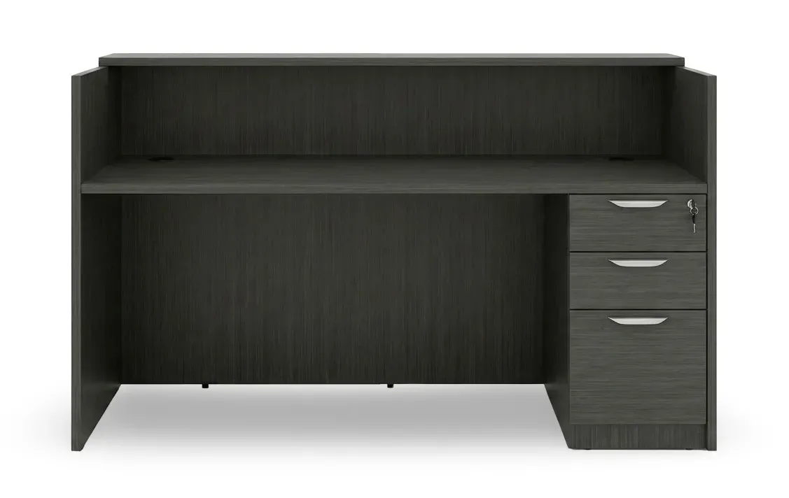 Contemporary Reception Desk with Drawers