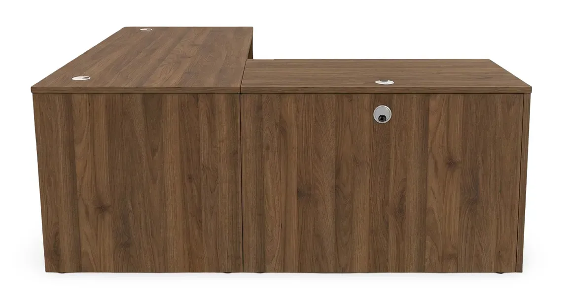 L Shaped Desk with Drawers