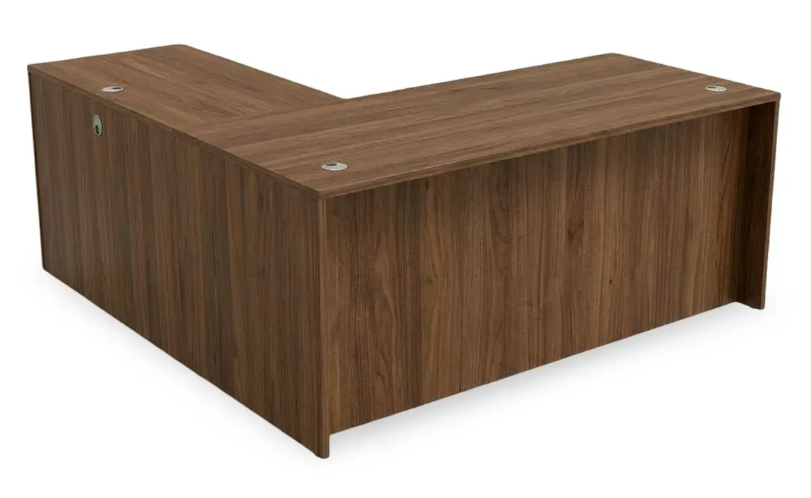 L Shaped Desk with Drawers