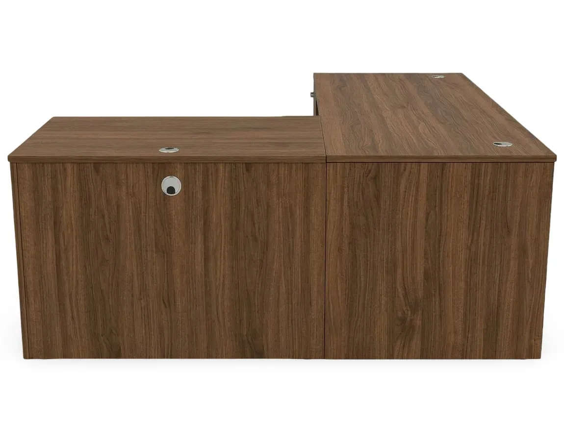 L Shaped Desk with Drawers