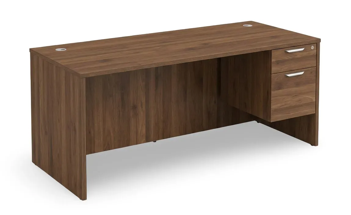 Rectangular Desk with Drawers
