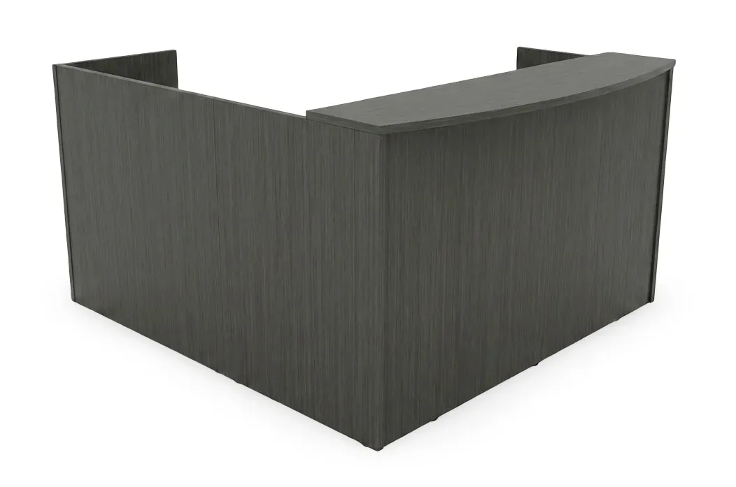 L Shaped Reception Desk with Drawers