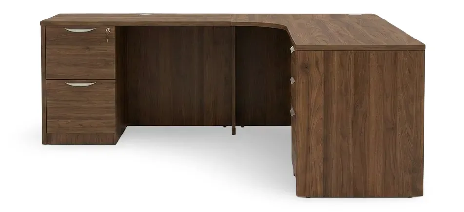 L-Shaped Credenza Desk