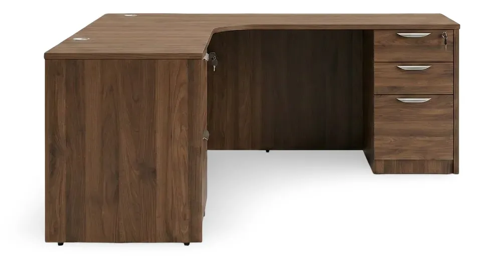 L-Shaped Credenza Desk