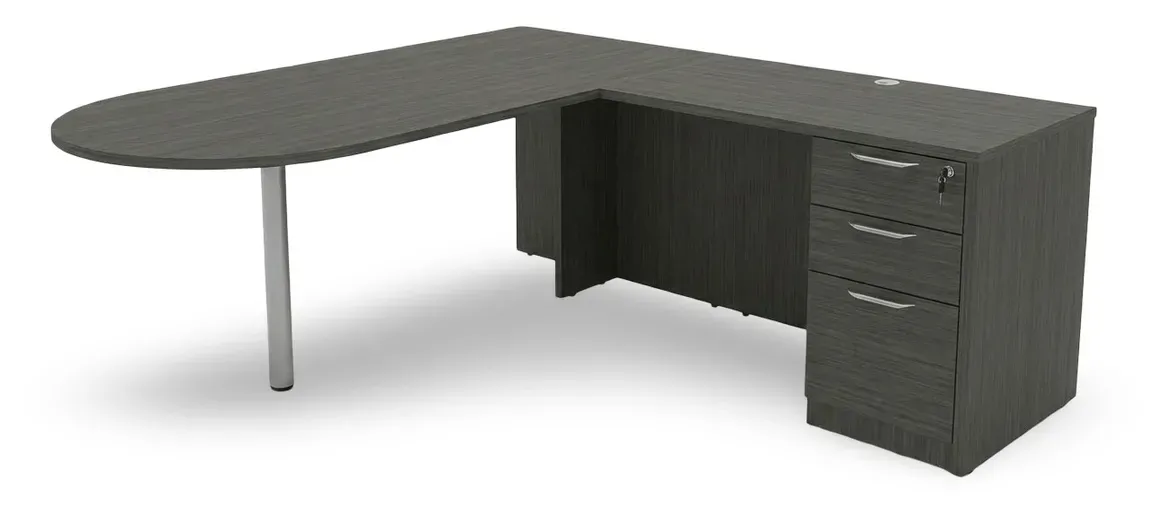 L-Shaped Peninsula Desk