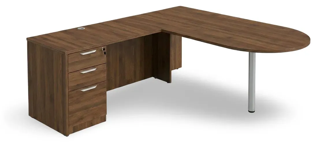 L-Shaped Peninsula Desk