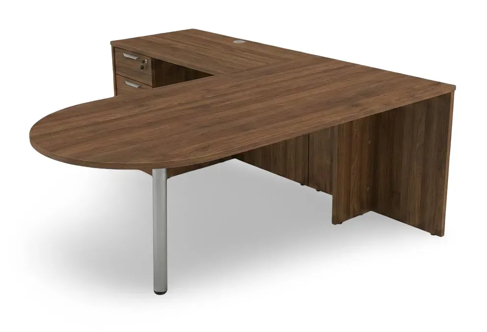L-Shaped Peninsula Desk
