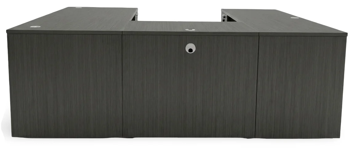 U Shaped Desk with Drawers