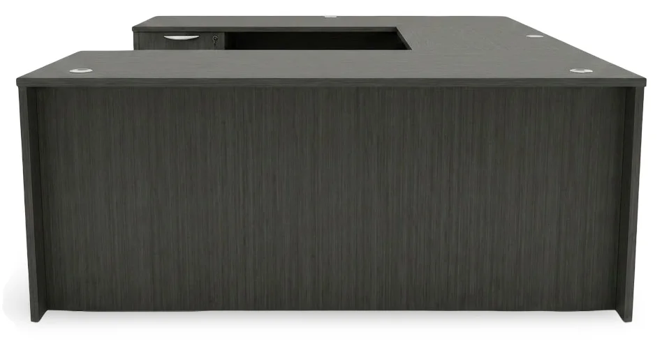 U Shaped Desk with Drawers