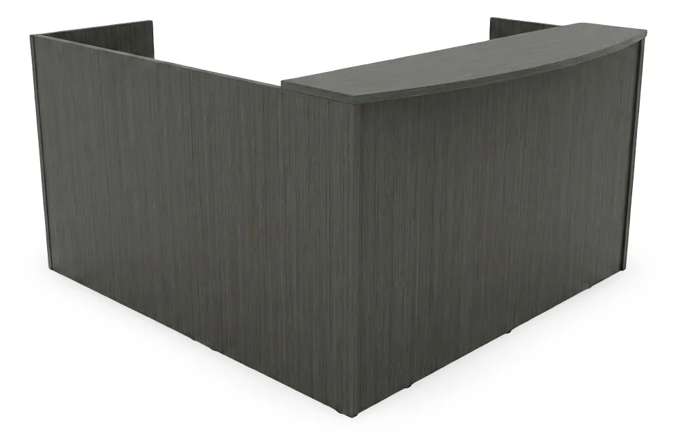 L Shaped Reception Desk with Drawers