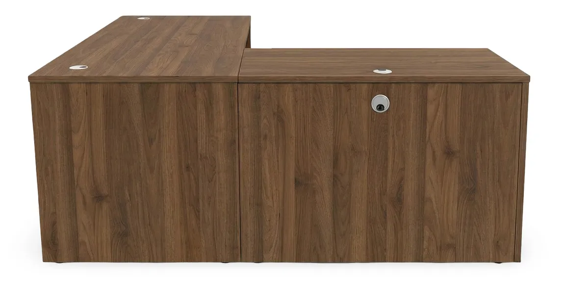 L Shaped Desk with Drawers
