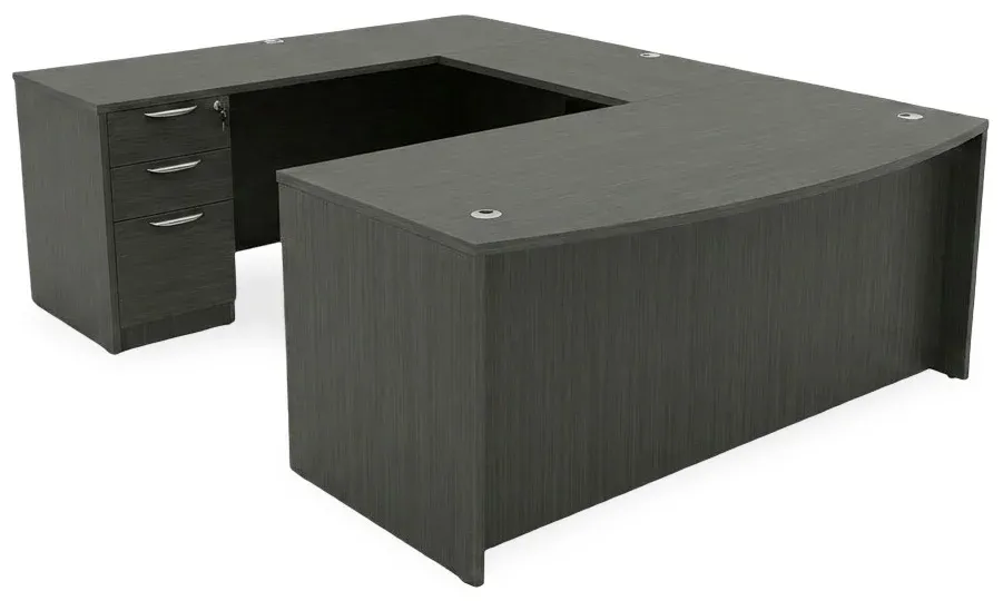 Bow Front U Shape Desk