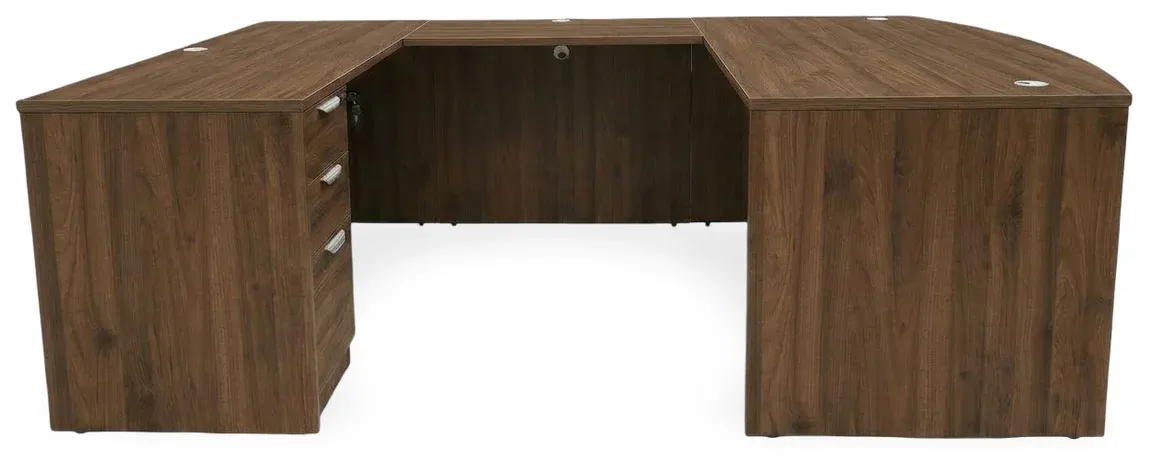 Bow Front U Shape Desk