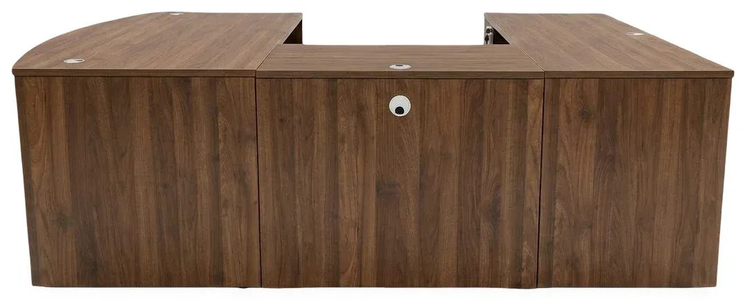 Bow Front U Shape Desk