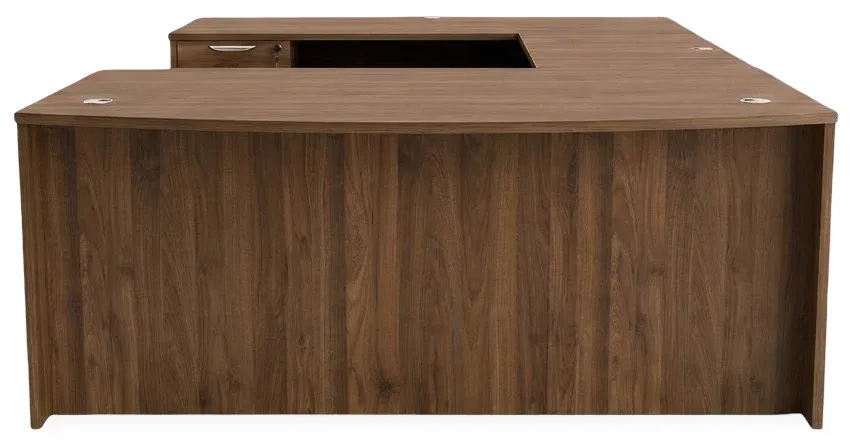 Bow Front U Shape Desk