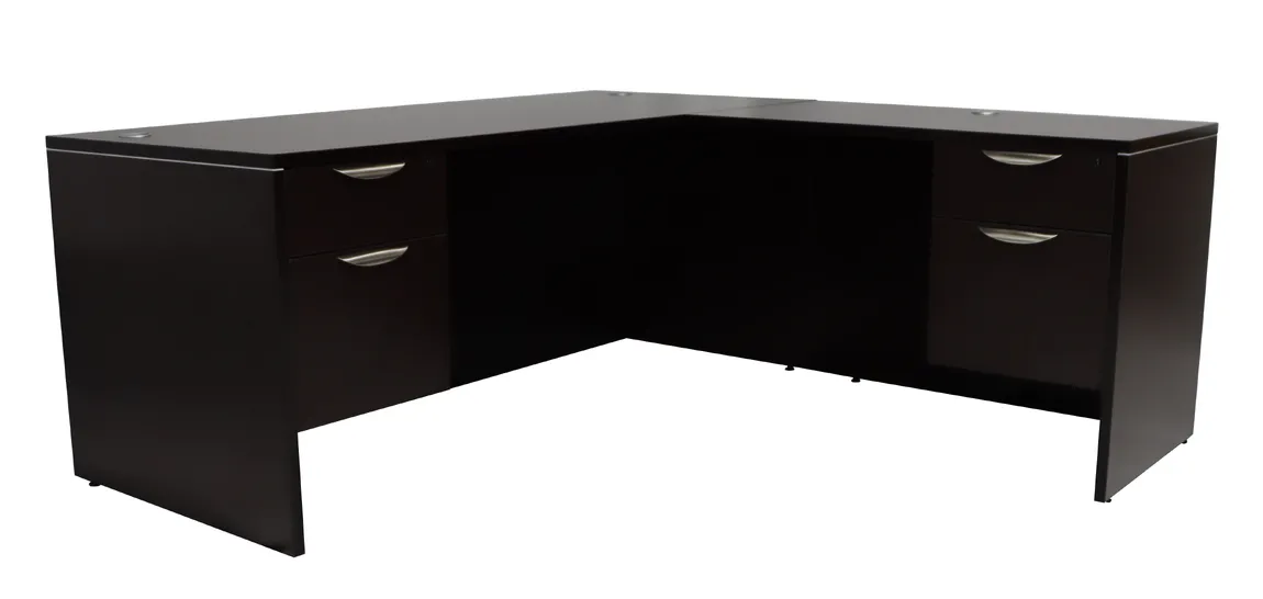 L Shaped Desk with Drawers