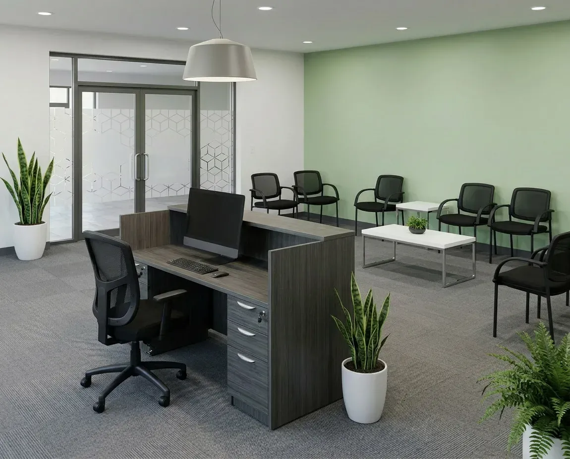 Reception Desk with Drawers