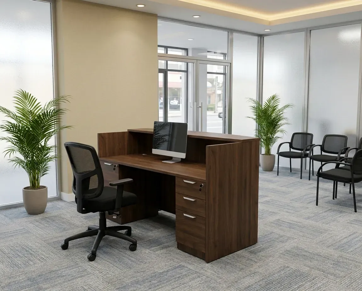 Reception Desk with Drawers