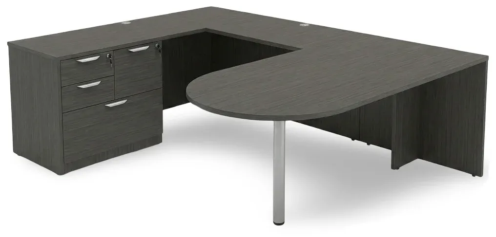 U Shaped Peninsula Desk