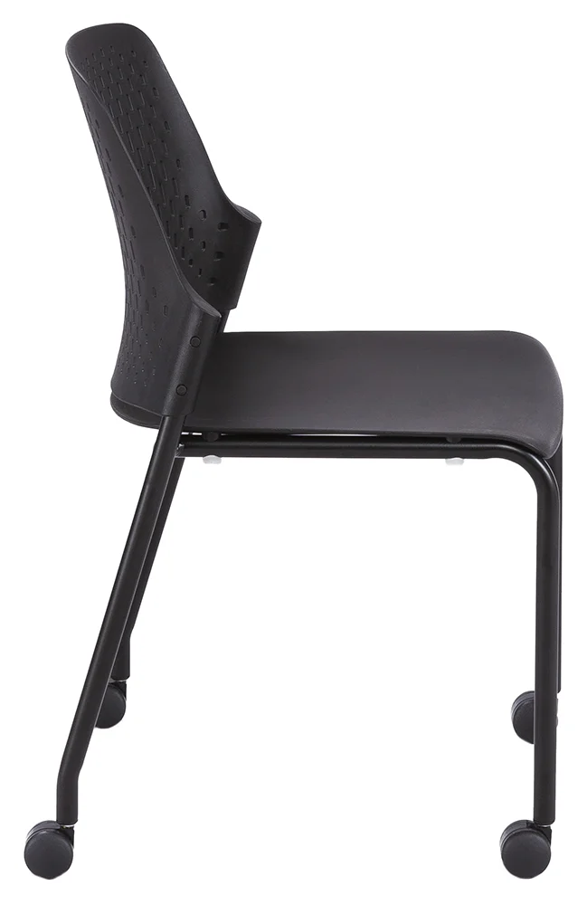 Stacking Chairs with Casters - 4 Pack