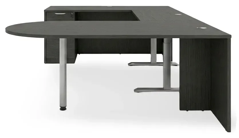 U Shaped Peninsula Standing Desk