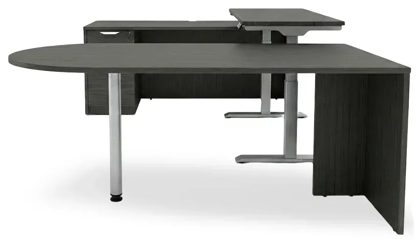 U Shaped Peninsula Standing Desk
