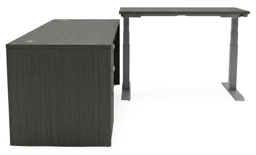 L Shaped Sit Stand Desk