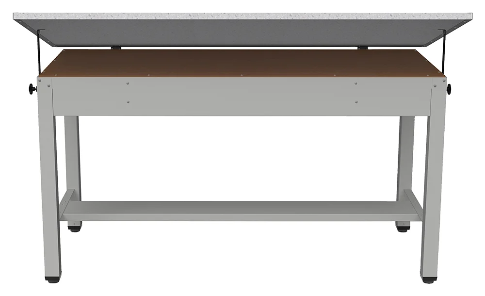 Large Drafting Table with Drawers