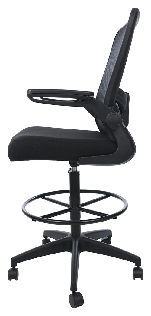 Office Stool Chair with Flip Arms