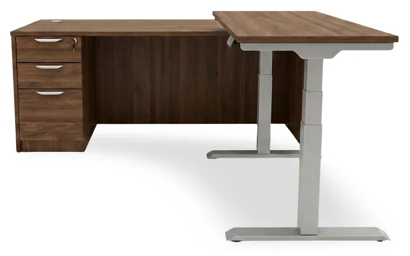 L Shaped Sit Stand Desk