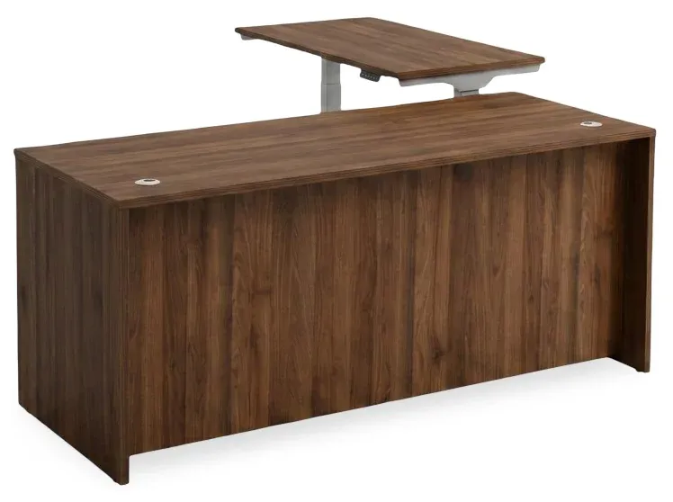 L Shaped Sit Stand Desk