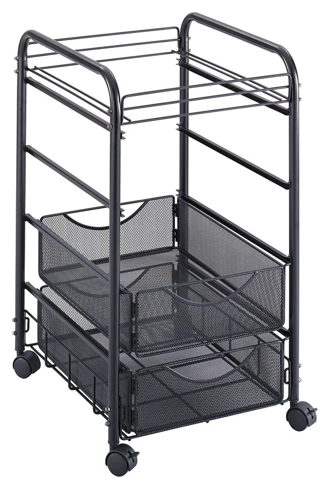 Open Top Rolling File with Drawers