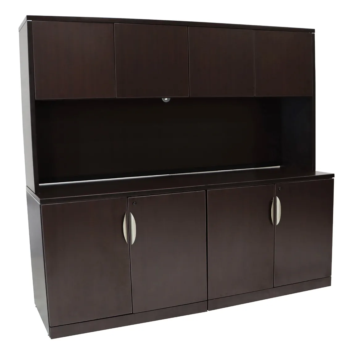 Credenza Storage Cabinet with Hutch