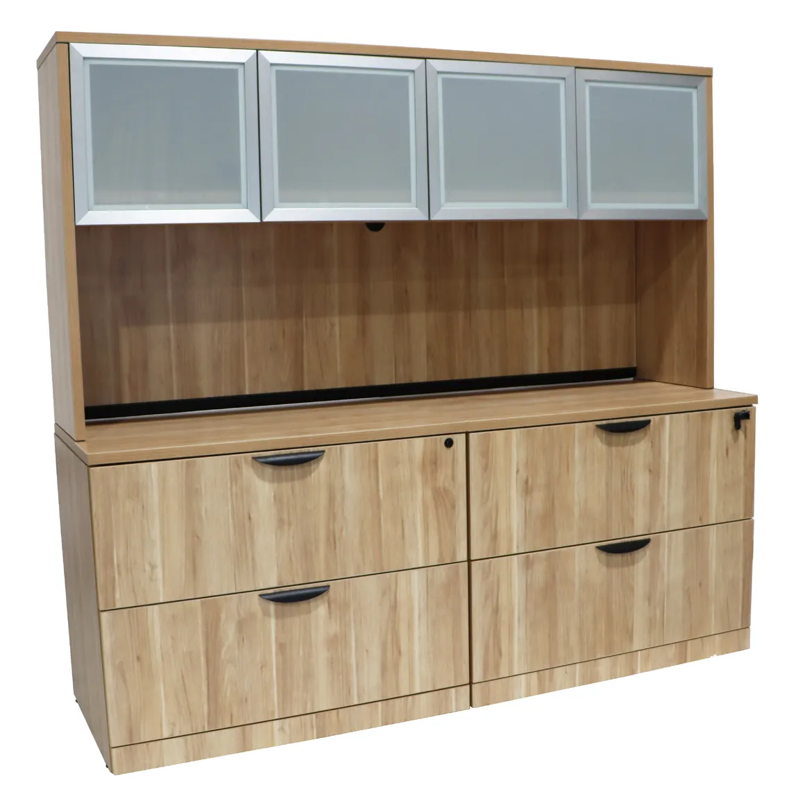 Lateral Filing Cabinet Credenza with Hutch