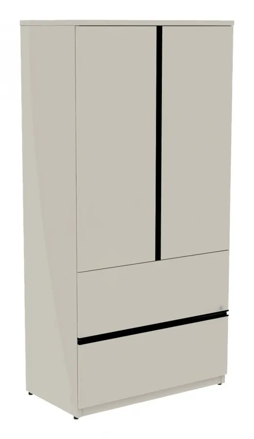 Vertical Storage Cabinet with Lateral File Drawers