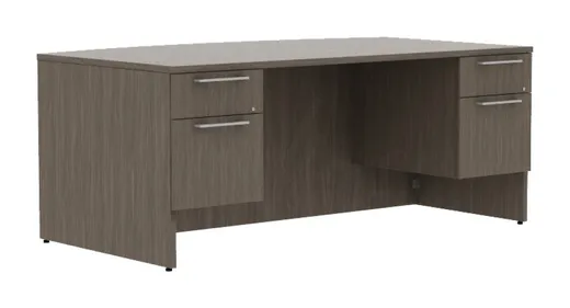 small bow front desk with drawers 14