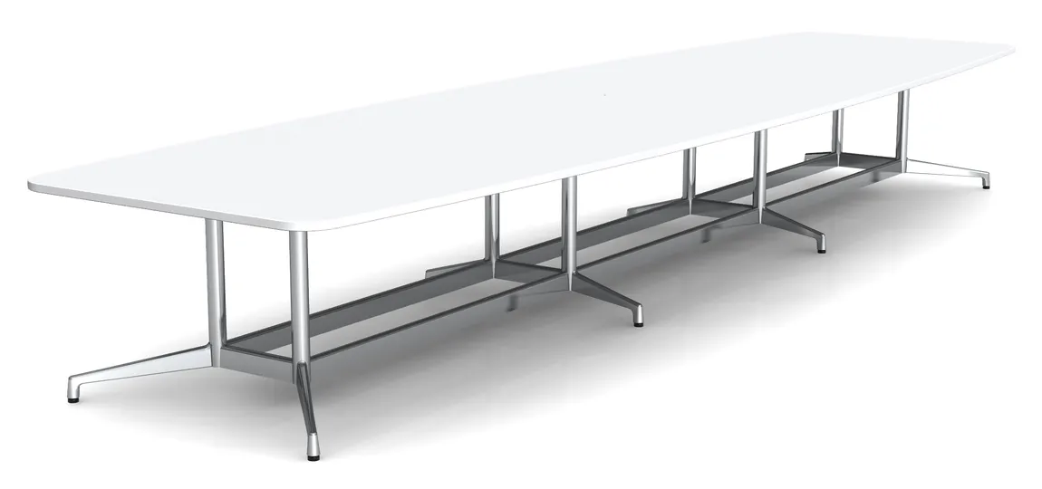 Boat Shaped Conference Table with Radius Corners